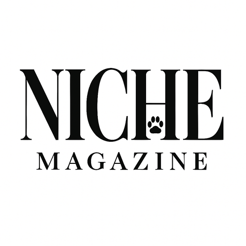 Logo of Niche Magazine with a paw print symbol